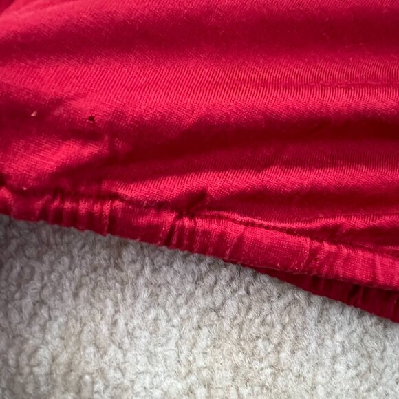 Vintage Y2K 2006 Banana Republic Red Silk Halter Knit Blouse Top S - Picture 7 of 11